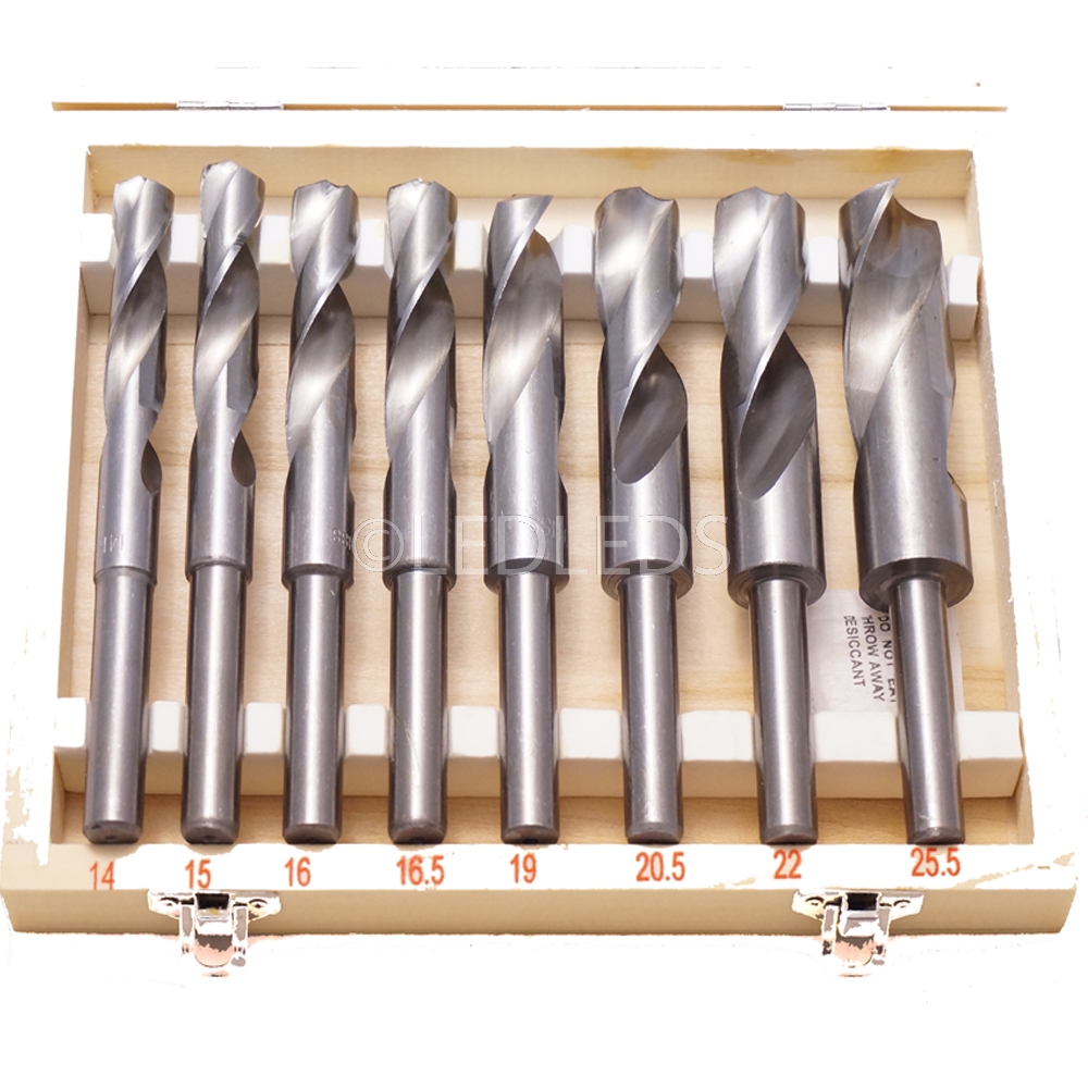 Punte A Gradini HSS 5 Pezzi - Per Forare Acciaio, Legno, Plastica, Rivestimento Titanio