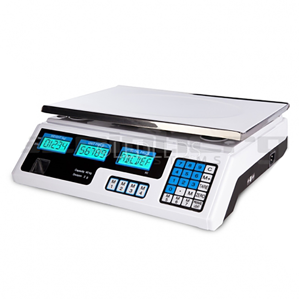 BILANCIA ELETTRONICA PROFESSIONALE DA BANCO DIGITALE 30 KG 2 GR DOPPIO DISPLAY