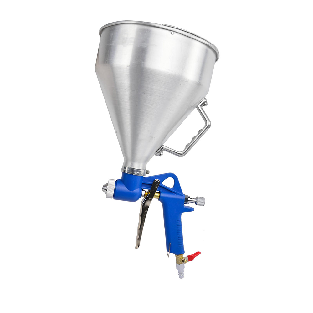 PISTOLA PER INTONACO DA INTERNI CON IMBUTO IN ALLUMINIO COMPRESSORE 4,5 LIT