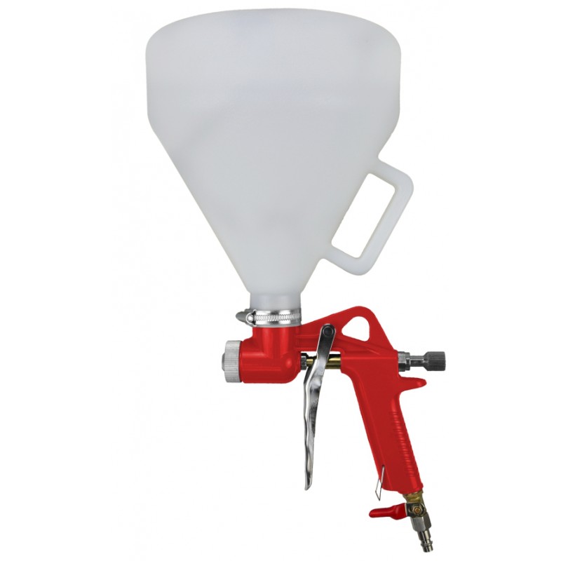 PISTOLA COMPRESSORE PER INTONACO DA INTERNI CON IMBUTO DA 5 LITRI 3 UGELLI