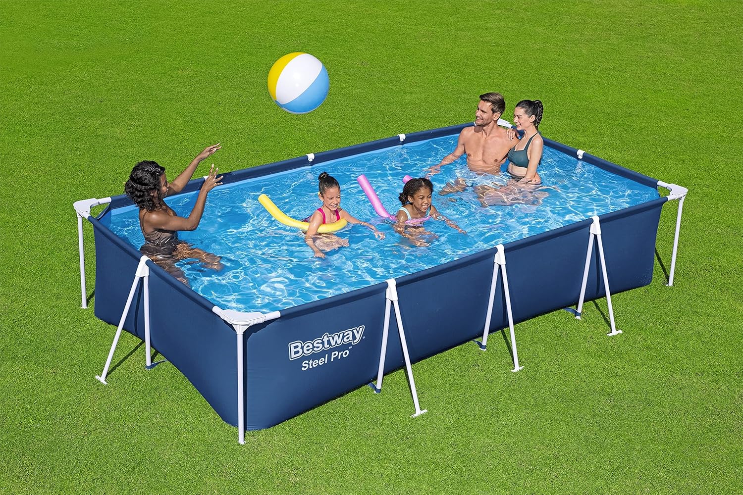 Bestway 56405 Piscina Rettangolare Fuori Terra 400 x 211 x 81 cm 5700 L