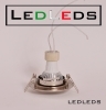 FARETTO INCASSO LED TONDO ACCIAIO SPAZZOLATO GU10 3 LED 3 WATT LUCE CALDA FREDDA