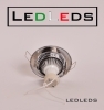 FARETTO INCASSO LED CROMATO TONDO  GU10 3 LED 3 WATT RESA 35W LUCE CALDA FREDDA