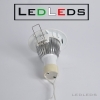 FARETTO INCASSO FISSO BIANCO 5X1W LED GU10 5 RESA 50 WATT BIANCO FREDDO CALDA