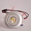 FARETTO LED INCASSO 3 WATT 1 LED ORIENTABILE LUCE CALDA ACCIAIO SATINATO