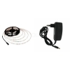 300 LED 3528 STRIP STRISCIA 5m 220V BIANCO LUCE VERDE ALIMENTATORE IMPERMEABILE