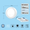 PANNELLO PLAFONIERA FARETTO TONDO SOFFITTO A LED 12W RESA 120W 220V LUCE BIANCA