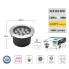 FARETTO INCASSO CALPESTABILE LED 12W IP66 DA ESTERNO LUCE CALDA 3200K CARRABILE