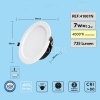 FARETTO LED PANNELLO INCASSO ROTONDO 7W FORO 7,9 CM LUCE NATURALE 4000K 220V
