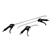 KIT 3 PISTOLA ARIA SOFFIAGGIO PER COMPRESSORE CON CANNA CURVA LUNGA 11 30 50 CM