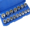 CHIAVE DINAMOMETRICA 10-210 NM ATTACCO 1/2  SET BUSSOLE POLIGONALI 16 PZ 8-24MM