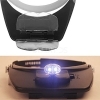 VISIERA CON LUCE LED 4 LENTI D\'INGRANDIMENTO OCCHIALI LAVORO FILATELIA OROLOGI