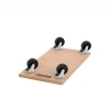 CARRELLO TRASPORTO MOBILI CON RUOTE BASE DI LEGNO PIATTA PORTATA 200KG 49x29cm