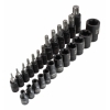 Set 25 pz bussole inserti TORX T8-T60 maschio femmina E4-20 impronta CR-V E-TORX