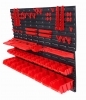Pannello Parete 115X78CM 41PZ Portautensili Contenitori Attrezzi Officina Garage