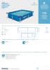 Piscina Bestway 56401 Fuori Terra Steel Pro Rettangolare, 221x150x43 cm 1200 L
