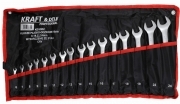 SERIE KIT SET CHIAVI COMBINATE STELLA E FISSA INGLESI 16pz 6-24mm 16 PEZZI