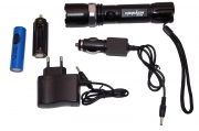 TORCIA LED CREE 1000 LM LUMEN RICARICABILE LUCE ZOOMABLE AUTO soft air militare