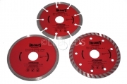 SET 3 DISCHI DIAMANTATI 115 mm  SMERIGLIATRICE GRANITO CEMENTO FERRO FLEX