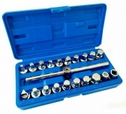 SET 21 PZ CHIAVI BUSSOLA PER TAPPI SCARICO COPPA OLIO QUADRA ESAGONALE M7-M14