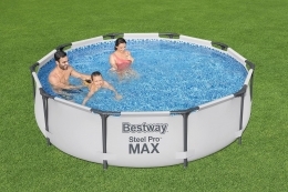 PISCINA BESTWAY 56406 Base Fuori Terra Steel PRO Max Da 305X76 Cm rotonda