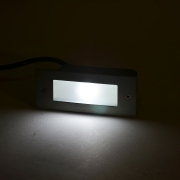 Faretto incasso led segnapasso luce bianco freddo 1 led 1 watt 230v uso esterno