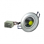 FARETTO LED DA INCASSO COB 5W RESA 50W 220V LUCE FREDDA ROTONDO ORIENTABILE