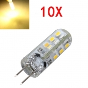 10 lampada led g4 lampadina led g 4 1,5w luce calda ultrapotente 12v