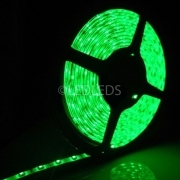 300 LED 3528 STRIP STRISCIA 5 m 12V BIANCO impermeabile luce VERDE neon ip65