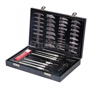 SET KIT 51 PEZZI PZ COLTELLI LAME TAGLIERINO BISTURI PRECISIONE HOBBISTICI