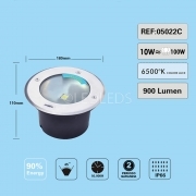FARETTO SEGNAPASSO CALPESTABILE LED COB 10W RESA 100W IP67 LUCE BIANCA 6500K