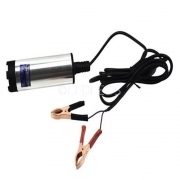 POMPA TRAVASO ACCIAIO INOX OLIO GASOLIO ACQUA AUTO 12V ELETTRICA LIQUIDI 15L/MIN