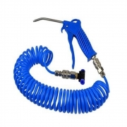 TUBO ARIA COMPRESSA FLESSIBILE COMPRESSORE 5MT PISTOLA SOFFIAGGIO ATTACCO RAPIDO