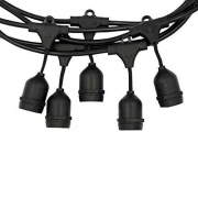 Catena di 10 Lampadine E27 10 MT Impermeabile IP65 LED Luci Esterno CORDONIERA