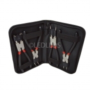 SET PINZE PROFESSIONALI PER ANELLI ELASTICI SEEGER LUNGHEZZA 125 MM 4PZ PEZZI