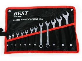 SET SERIE 12 CHIAVI COMBINATE FISSE STELLA CHIAVE MISURE DA 6 A 22MM  SUPPORTO