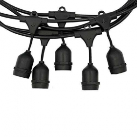 Catena di 10 Lampadine E27 10 MT Impermeabile IP65 LED Luci Esterno CORDONIERA