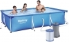 Piscina Bestway 56411 Rettangolare Fuori Terra Steel Pro 300x201xH66 cm Pompa