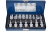 SET 16 pz BUSSOLE TORX T30-T70 MASCHIO FEMMINA E10-24 IMPRONTA KIT BOX METALLO