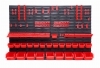 Pannello Parete 115X78CM 41PZ Portautensili Contenitori Attrezzi Officina Garage