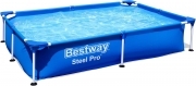 Piscina Bestway 56401 Fuori Terra Steel Pro Rettangolare, 221x150x43 cm 1200 L