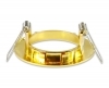 FARETTO INCASSO PORTAFARETTO FISSO LAMPADA GU10 LED ORO LUCIDO FORO 60 MM