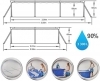 Piscina Bestway 56411 Rettangolare Fuori Terra Steel Pro 300x201xH66 cm Pompa